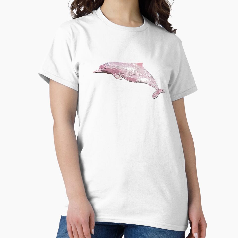 Amazon River Dolphin White Alternate Design by designsasstultd