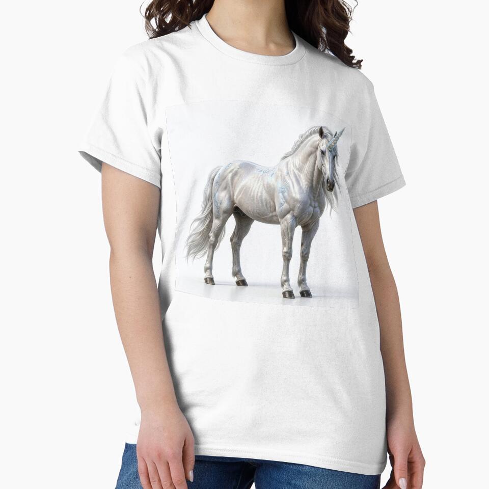 silver white unicorn magical by Kate1art