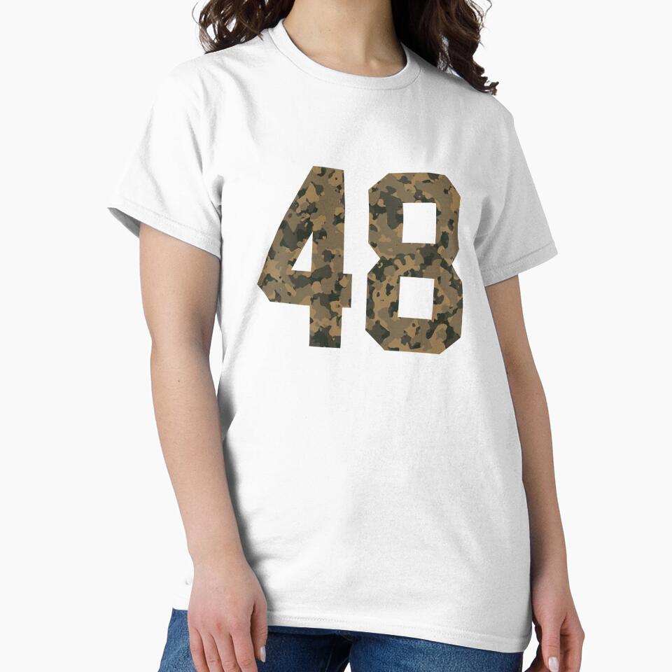 Army Camouflage Number 48 - Sports Numbers by NECHSTORE