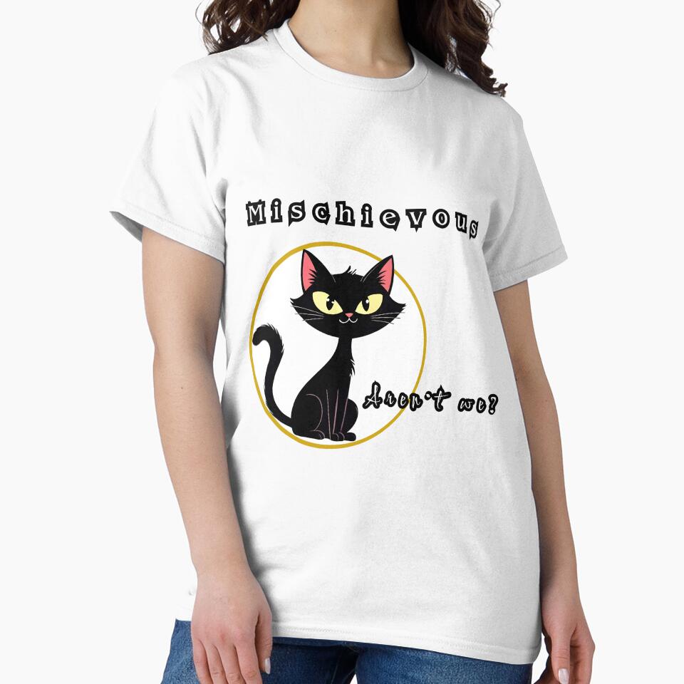 Mischievous Black Cat Energy by The Laughing Lab