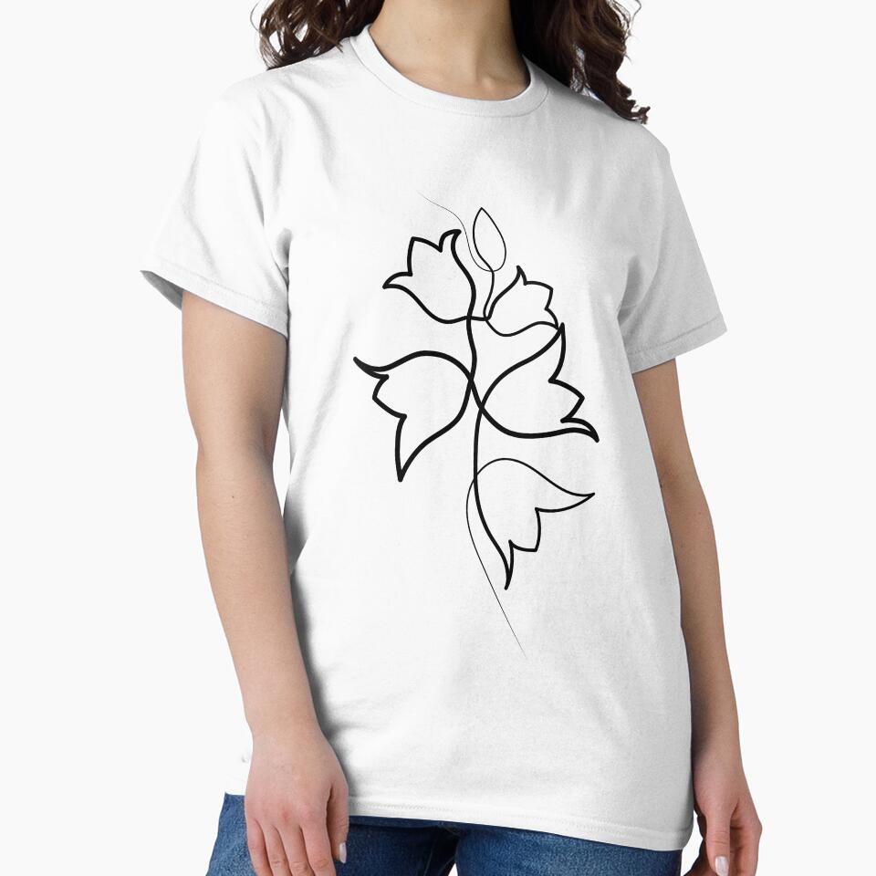 Bluebell Flower Minimal art | One Line Drawing | One Line Art by One-Line-Artist