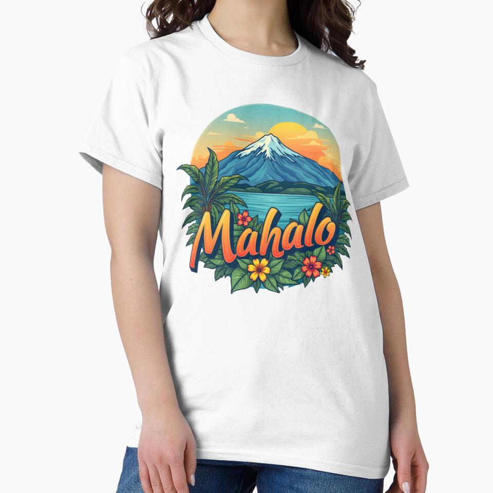Mahalo Hawaiian Sunset Illustration by maritas22