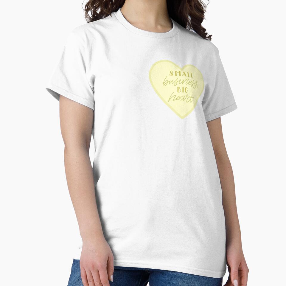 small business, big heart in yellow by prismatic paper co