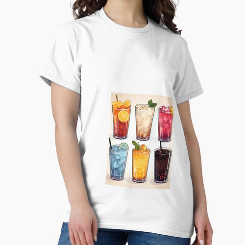 a group of glasses filled with different types of drinks by Dark Fantasy Store