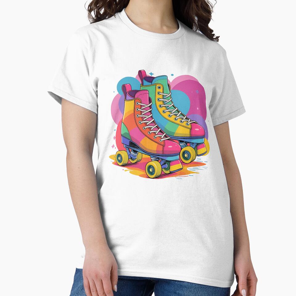 70s Retro Colorful Roller Skates Vibes by Art-Design-EM