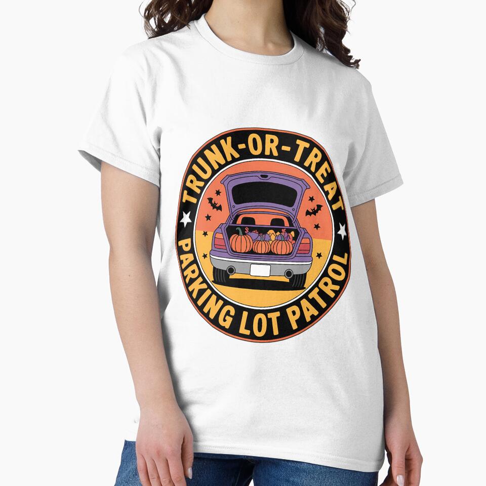 Trunk or Treat Parking Lot Patrol – Volunteer Staff Halloween Badge by lobby-art