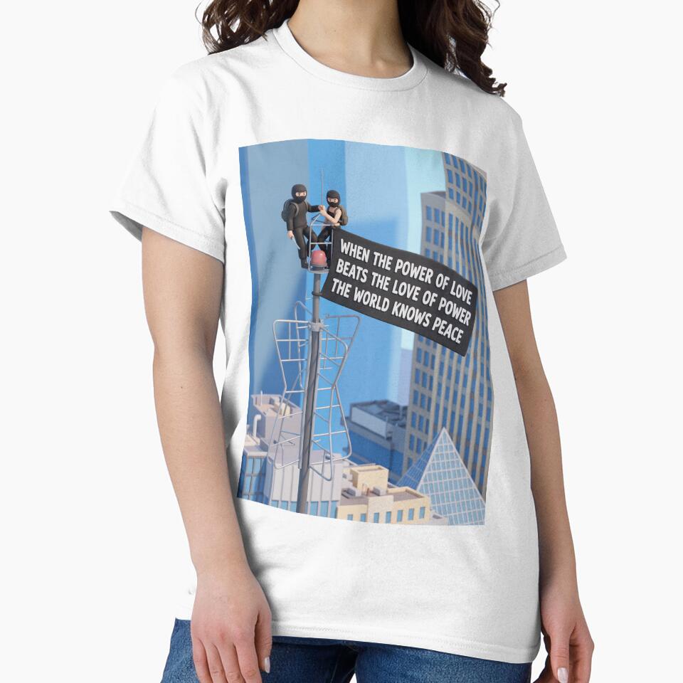 Viral Rooftop Proposal 3D Sticker | Skyscraper Power of Love Quote by ravikiran2195
