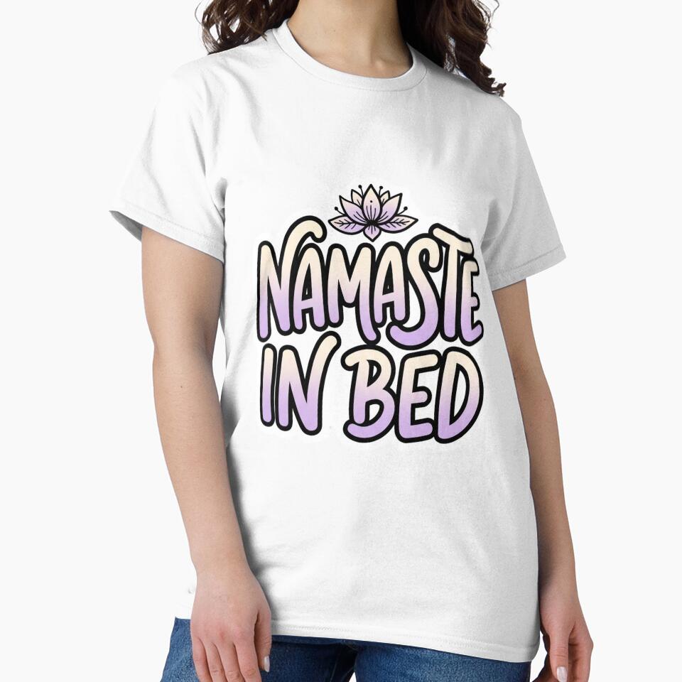 Namaste In Bed Funny Yoga Quote by StickVerse by Owais