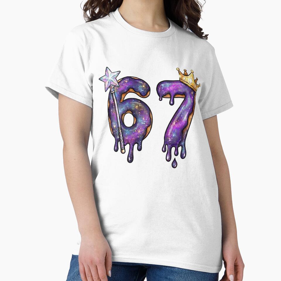 Galaxy Drip Number 67 with Crown and Magic Wand by Roy & Tiffany
