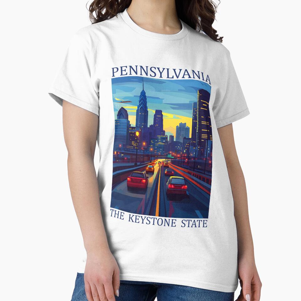 38 Pennsylvania Travel Poster by Lucy Goosy Art