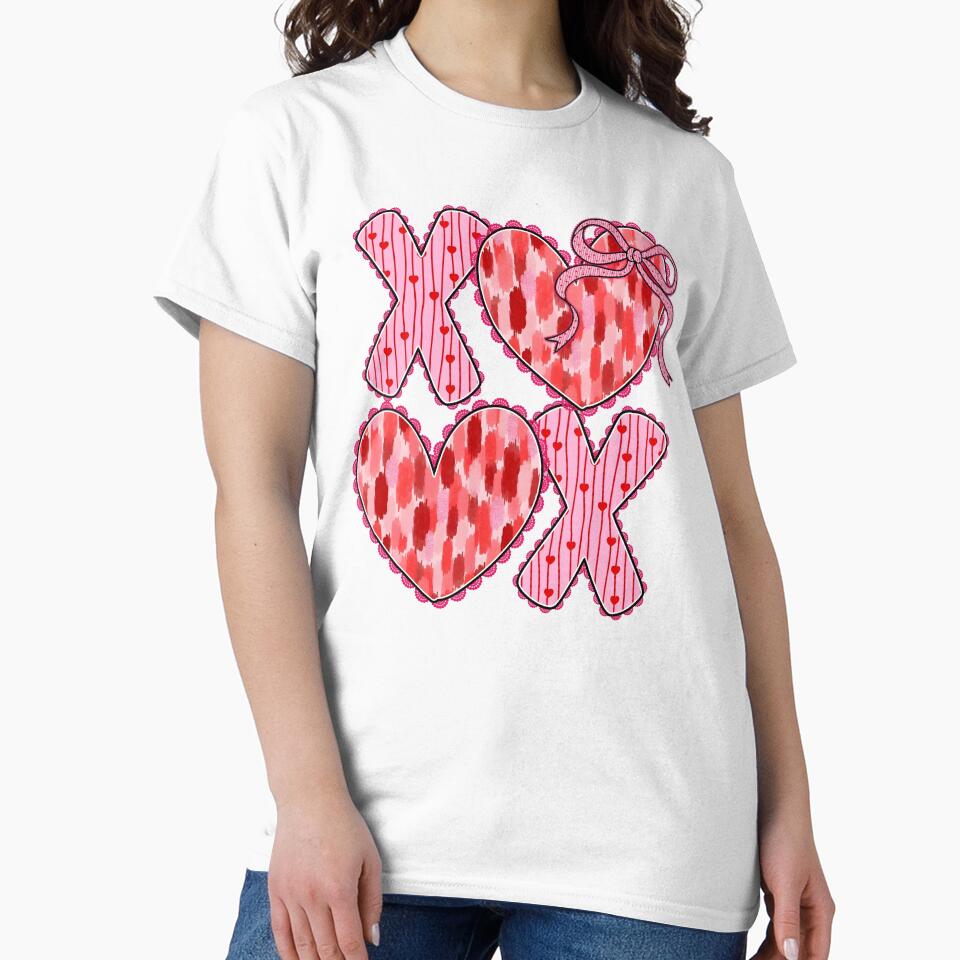 Xoxo Valentine's Day Pink Valentine Heart Valentine's Day by Innokentievic
