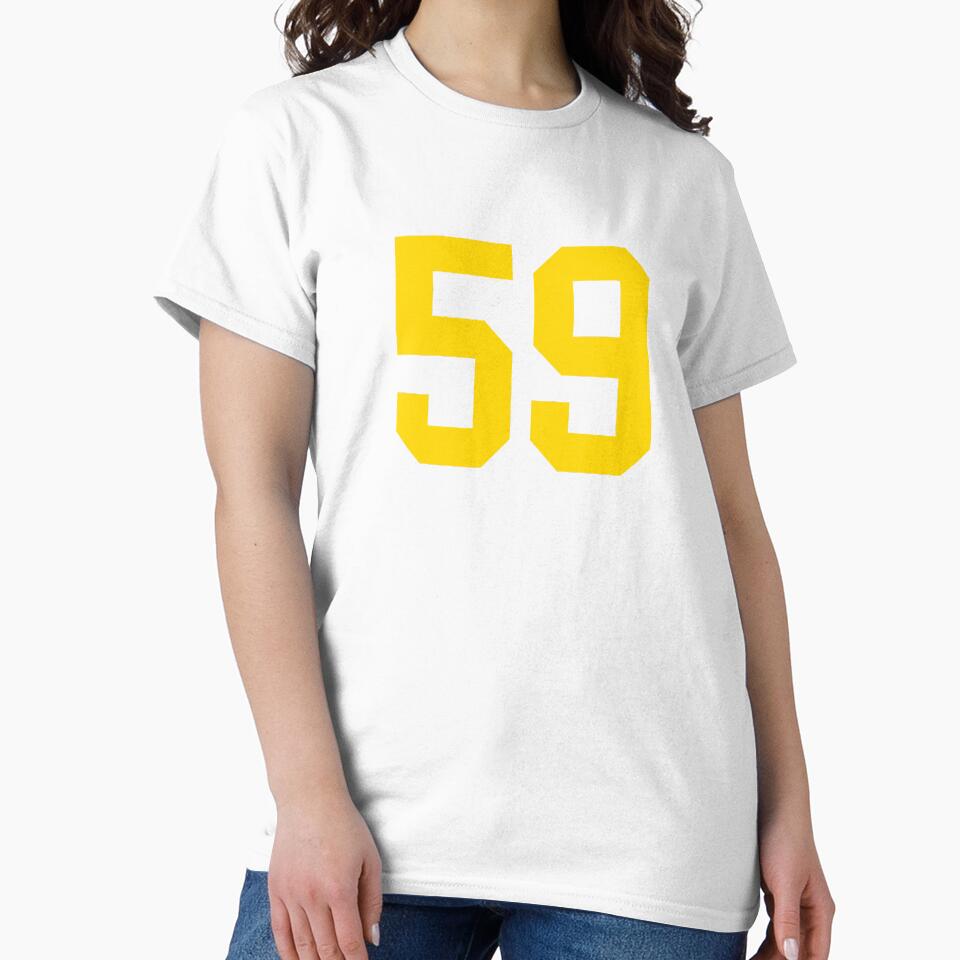 Bold Yellow Sport Number 59 by NECHSTORE