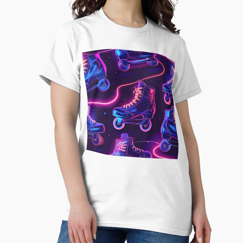 Neon Roller Disco Electric Vibes by essentialimage