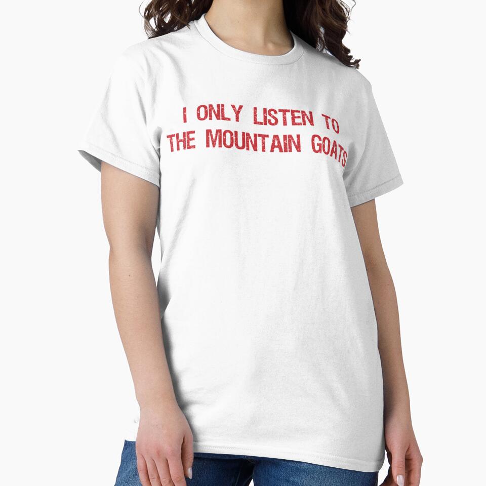 I only listen to the mountain goats Mountain lovers gift idea, Gift idea for him and for her by OnTheRunFinds