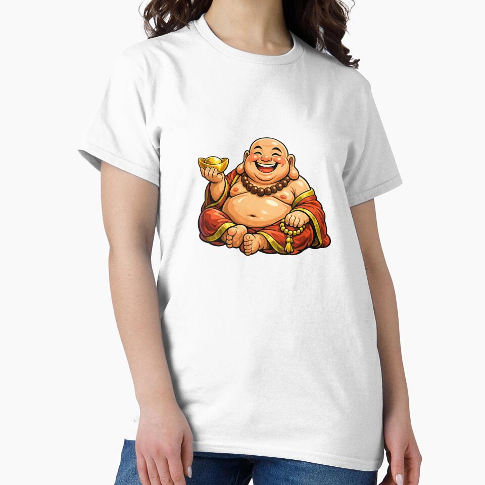 Laughing Buddha of Happiness – Colorful Cartoon Zen by Fleetwood1994