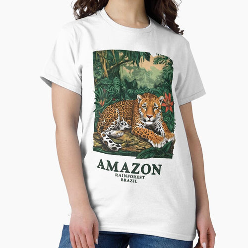 A Vintage Travel Illustration of Amazon Rainforest - Brazil by GoodOldVintage