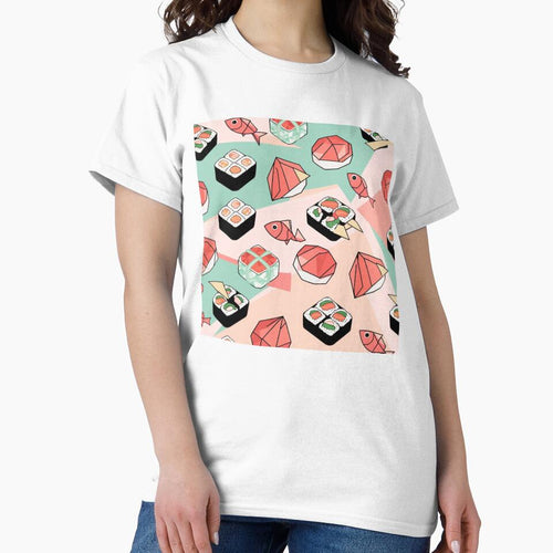 "Cute Kawaii Sushi – Playful Japanese Food Pattern" by CoachCreates