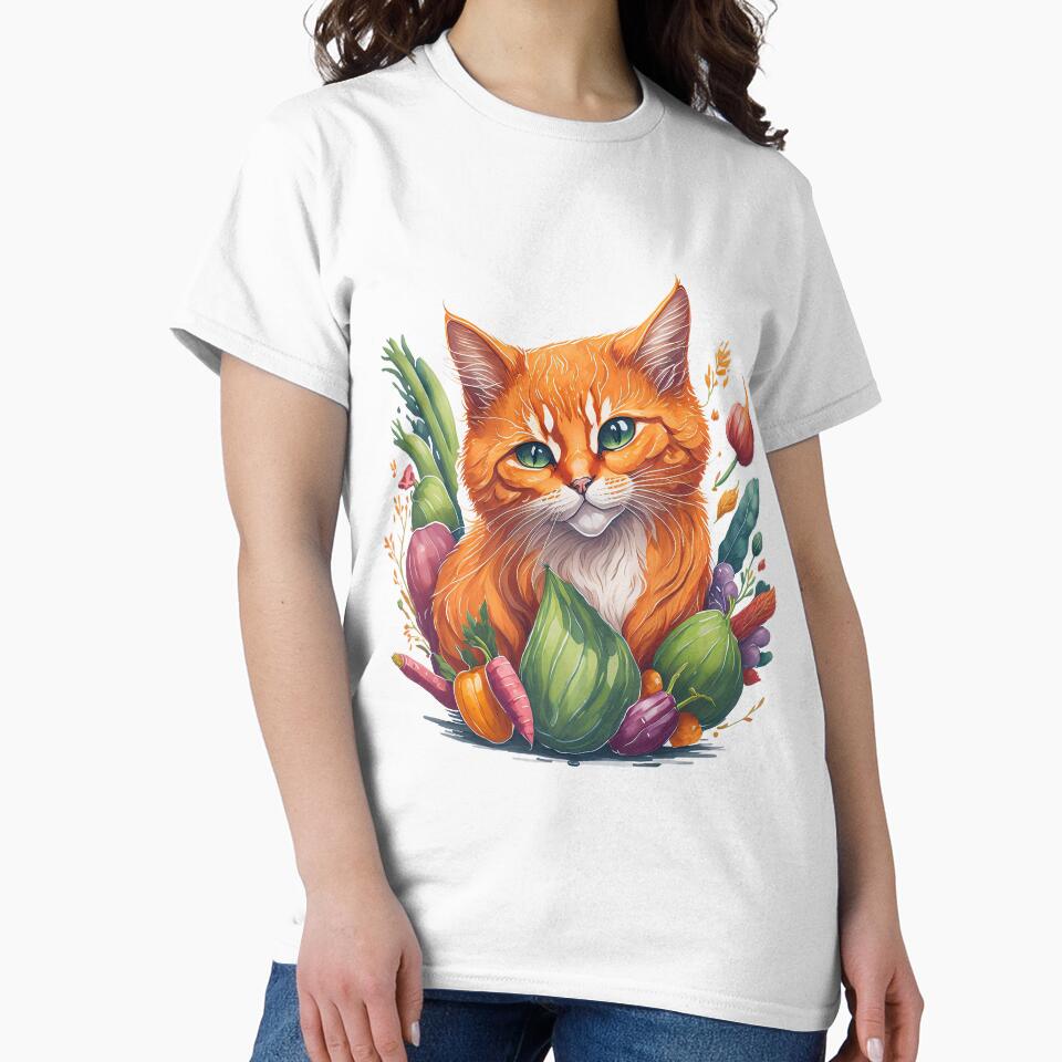Vegan Paws Orange Cat by OmStyleStudio