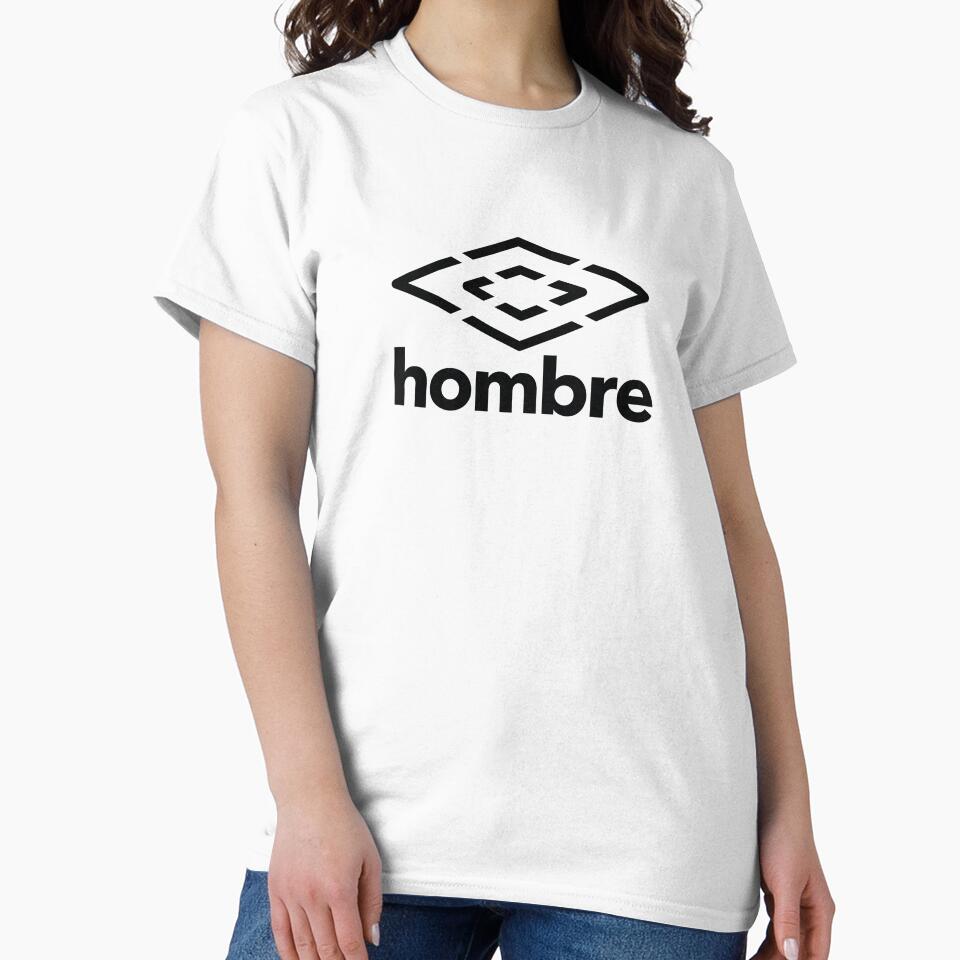 Hombre, the logo parody in black by knappidesign