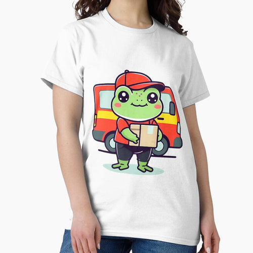 A Cute Courier Driver Frog by DWorriBHappi