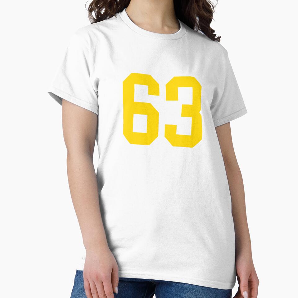 Bold Yellow Sport Number 63 by NECHSTORE