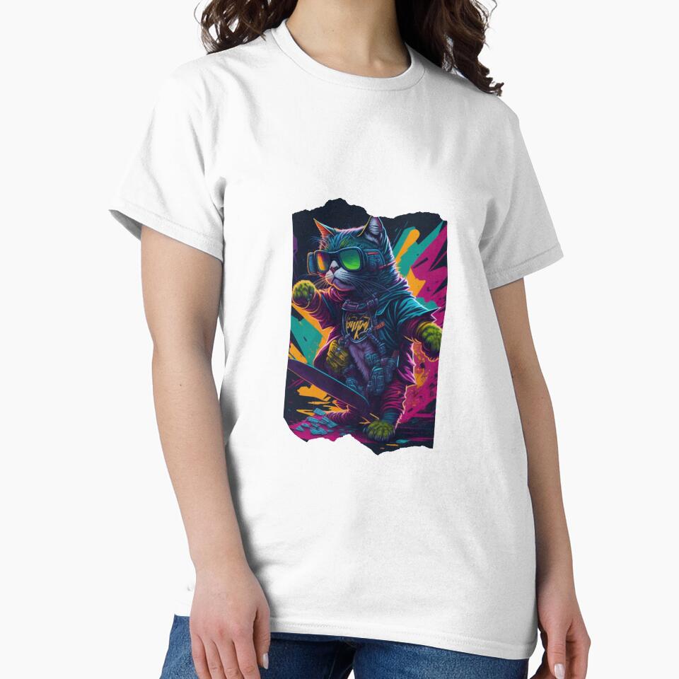 Mr cat sliding with skateboard by HerdemDigiLife