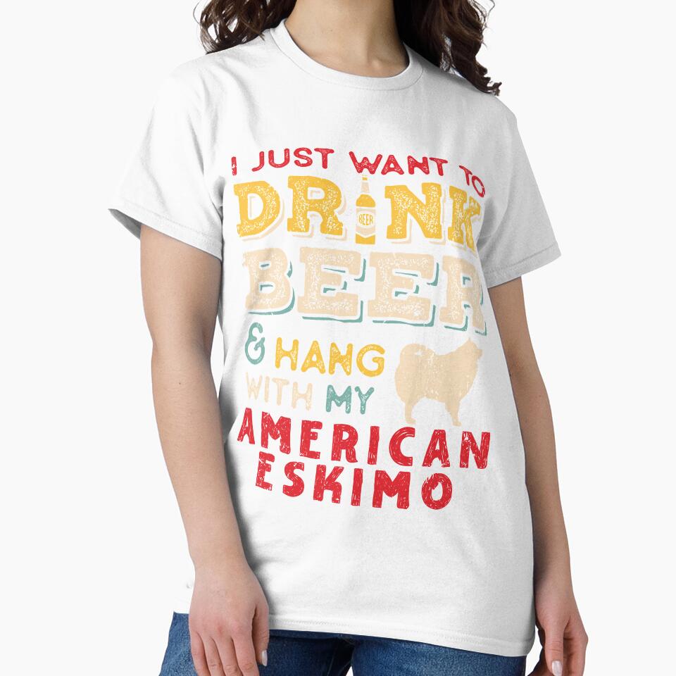 American Eskimo Dog Dad Beer Lover by rafaeltto