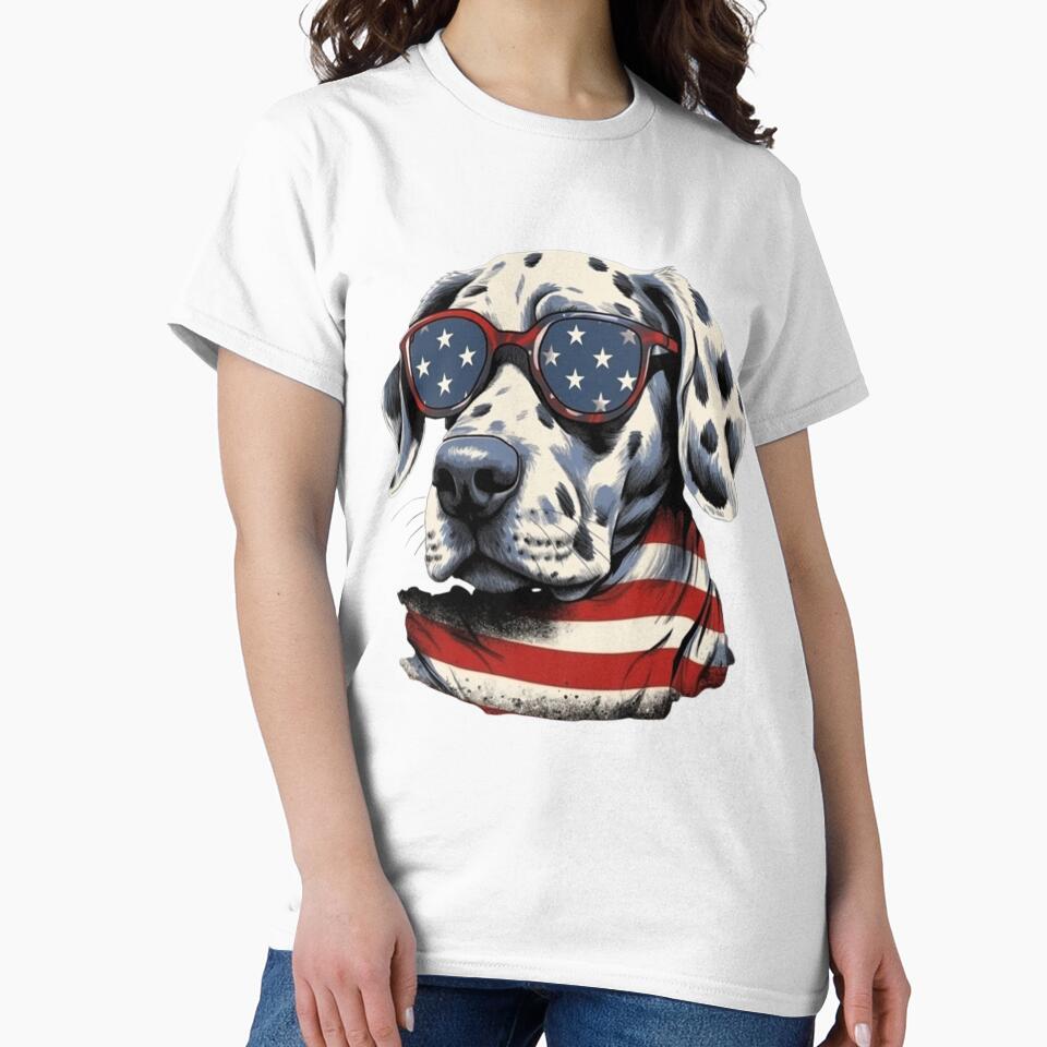 4th of July Dalmatian - Patriotic Pup by ZenEverAI