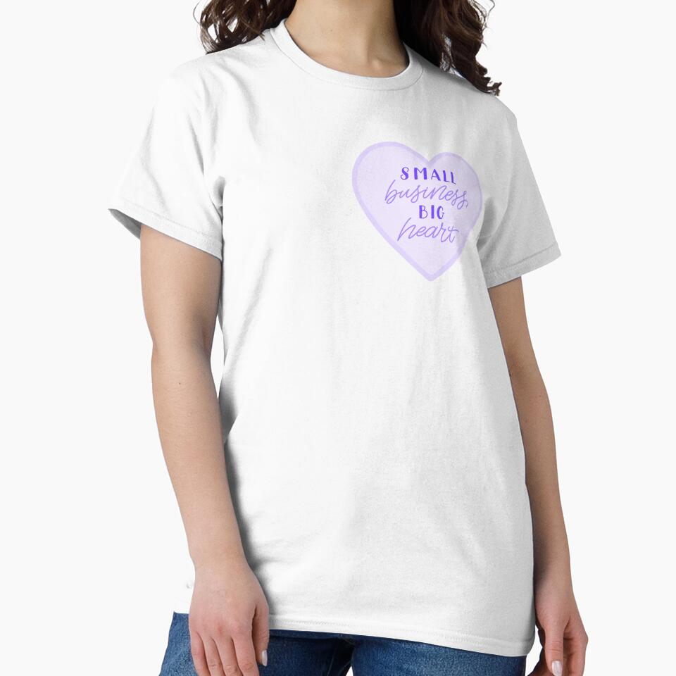 small business, big heart in purple by prismatic paper co
