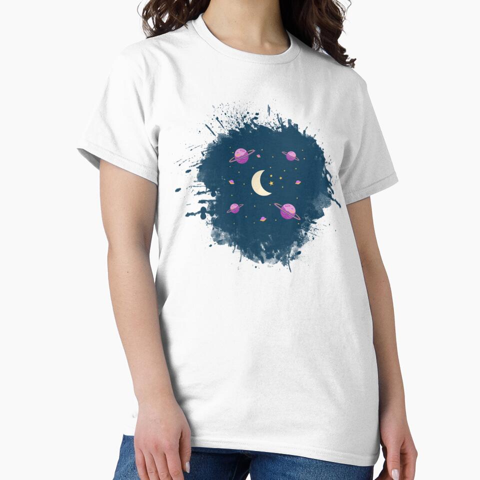 Minimalistic Space Planet Pattern by GraphicsClub