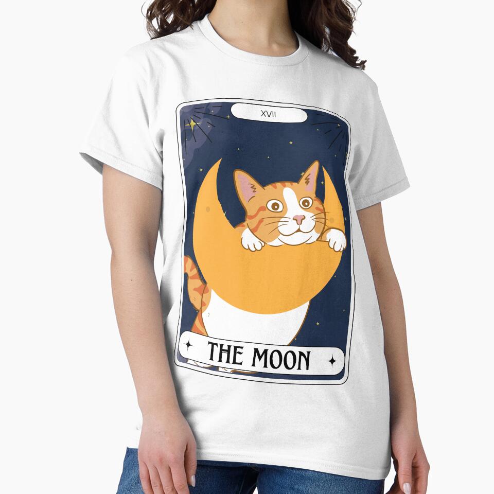 Tarot Card Orange Cat The Moon by BettySpicer