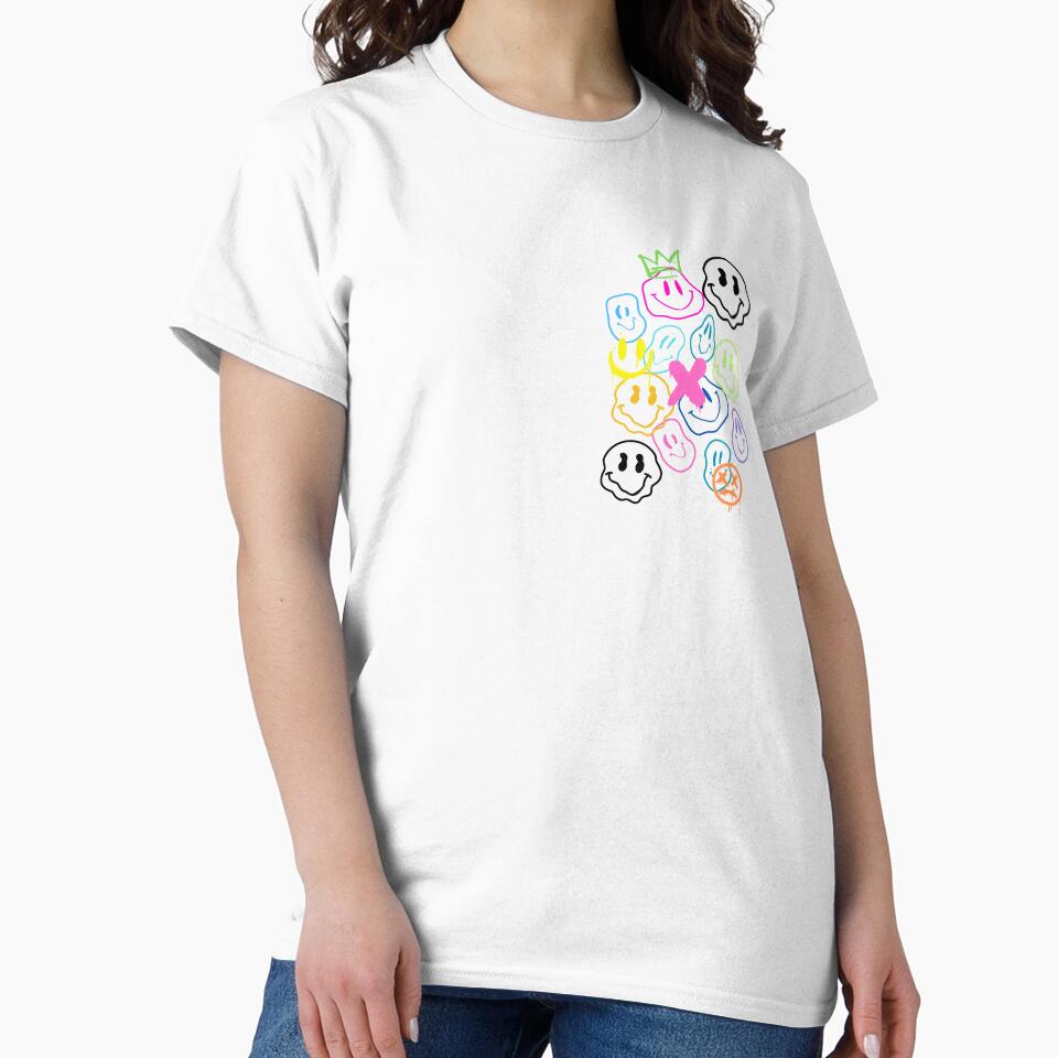 Smiley graffiti colorful spray tag by luckyhue