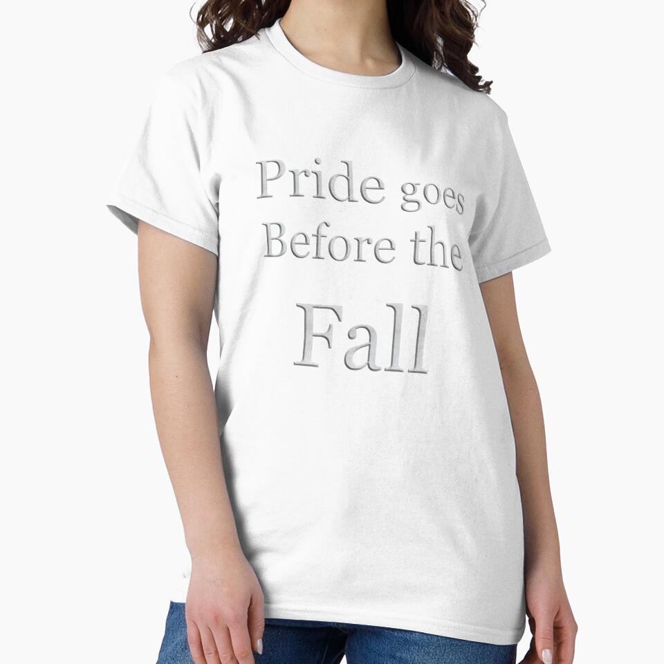 Pride goes before the fall (White Marble Text) by Swabcraft