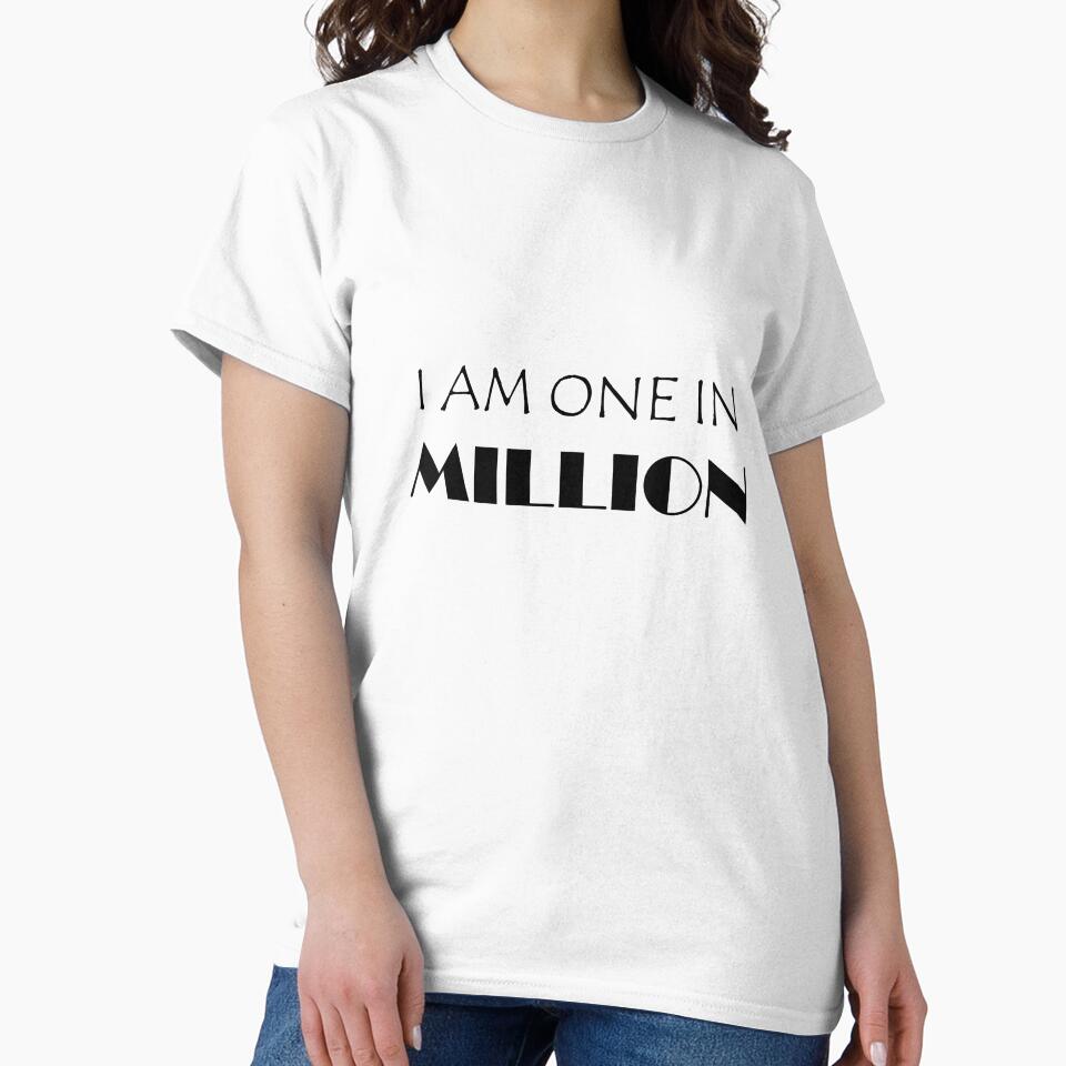 I AM ONE IN MILLION , motivational quote for athletes, motivation by Artist-Bhumi