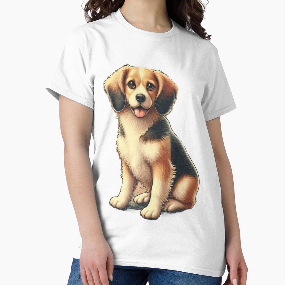 Vintage dog by Kezzsel Designs
