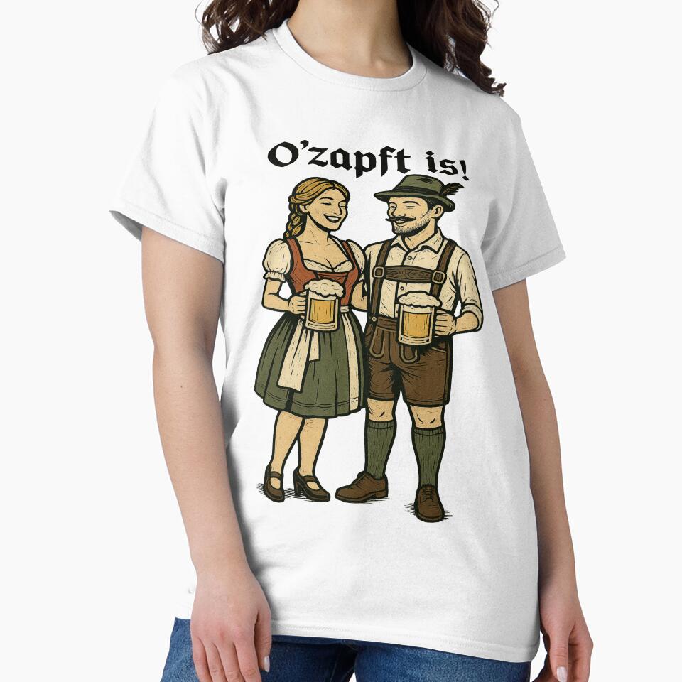 Oktoberfest Couple in Traditional Attire by Art-Self Studio
