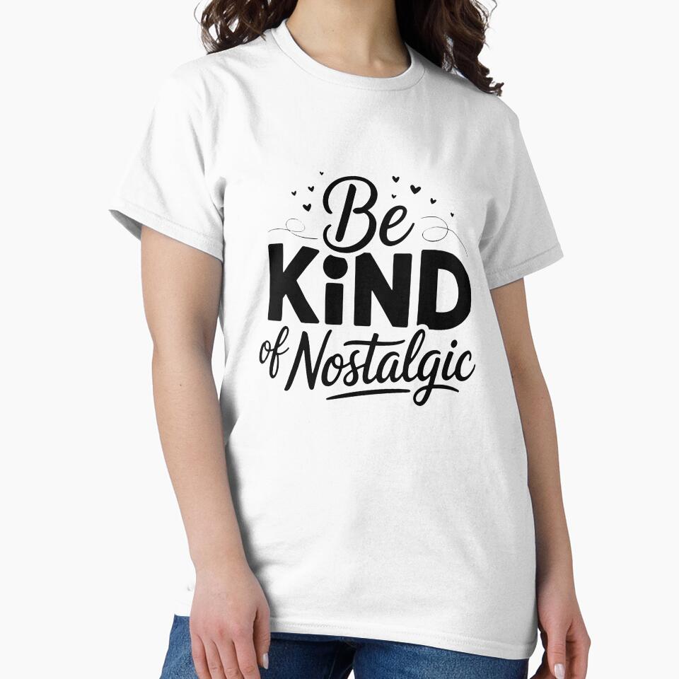 Kind Nostalgia Hearts - Retro Positive Quote Gift by Sticker-saga