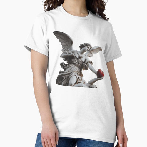 aesthetic greek angel statue with heart- valentines day by JK-motivation