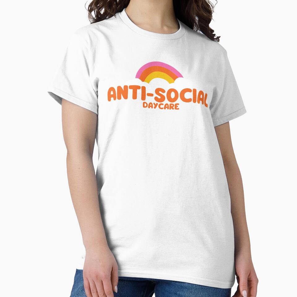 Anti-Social Daycare Introvert T-Shirt by Black777Hearts