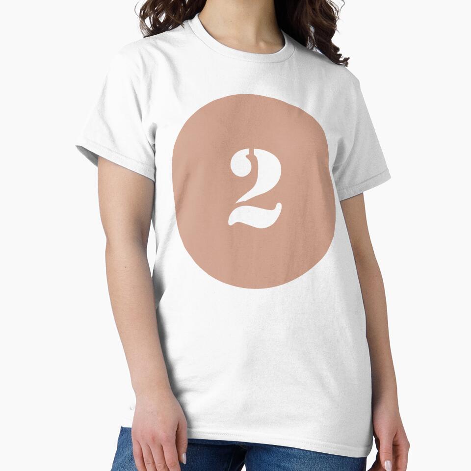 Copy of Number Two (2) in Beige Circle by Ching Teoh