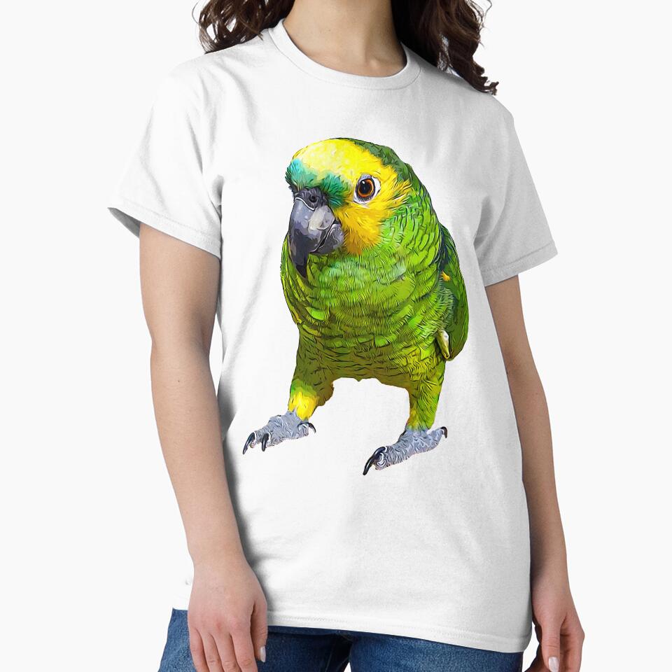 Blue Fronted Amazon Parrot Art by Elarex