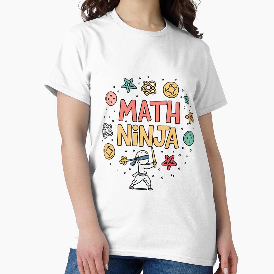 Math Ninja – Funny Math Teacher Student Gift by the science zoo