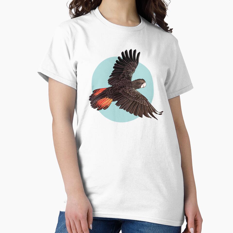 Red Tailed Black Cockatoo - Design 2 by Esti Nagy