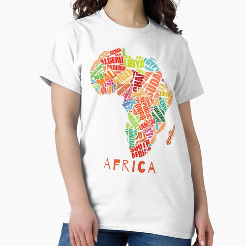 Africa Colourful Map by zastudio