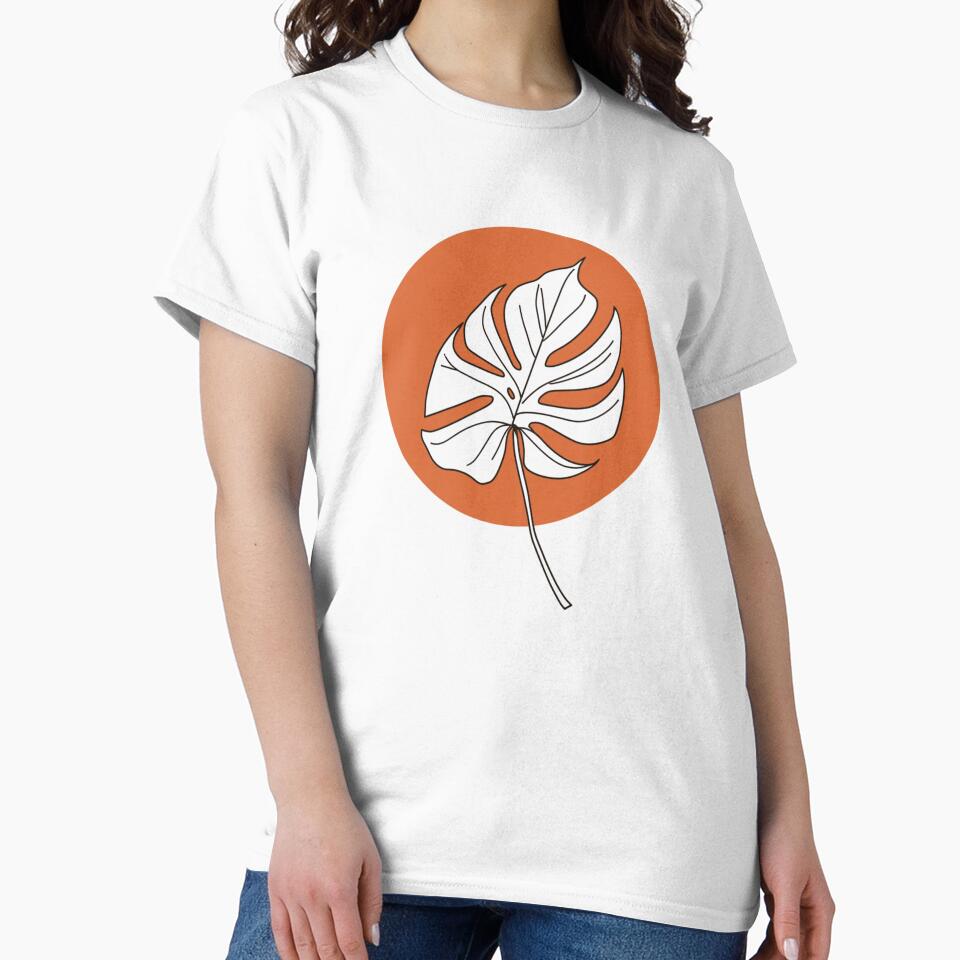 Minimalist Monstera Leaf - Single Line Art by Larams Studio