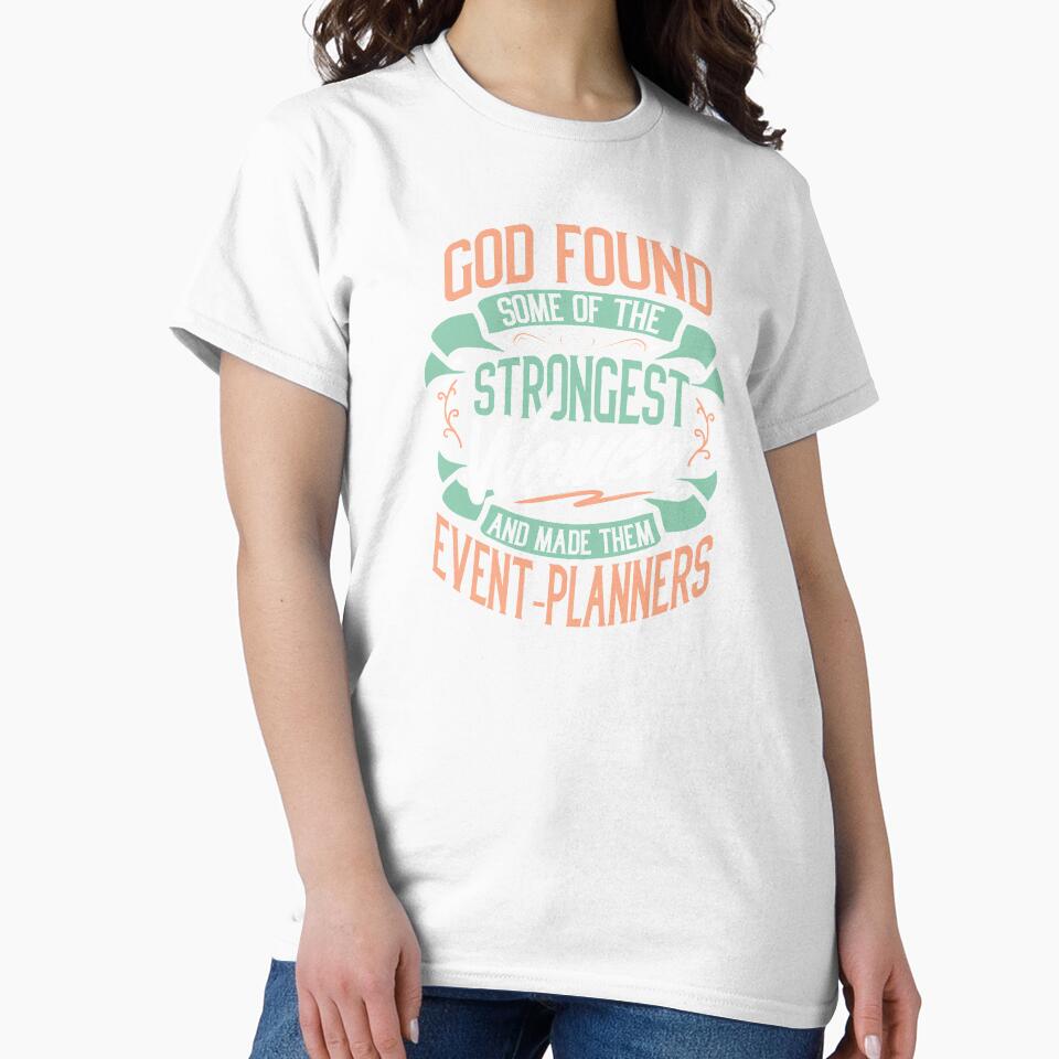 Strong Woman Event Planners Profession Gift Idea by haselshirt