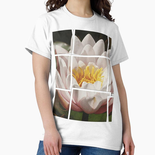 7 Stunning Views of White Water Lily | Tranquil Floral Collage Art Print by POETTICA