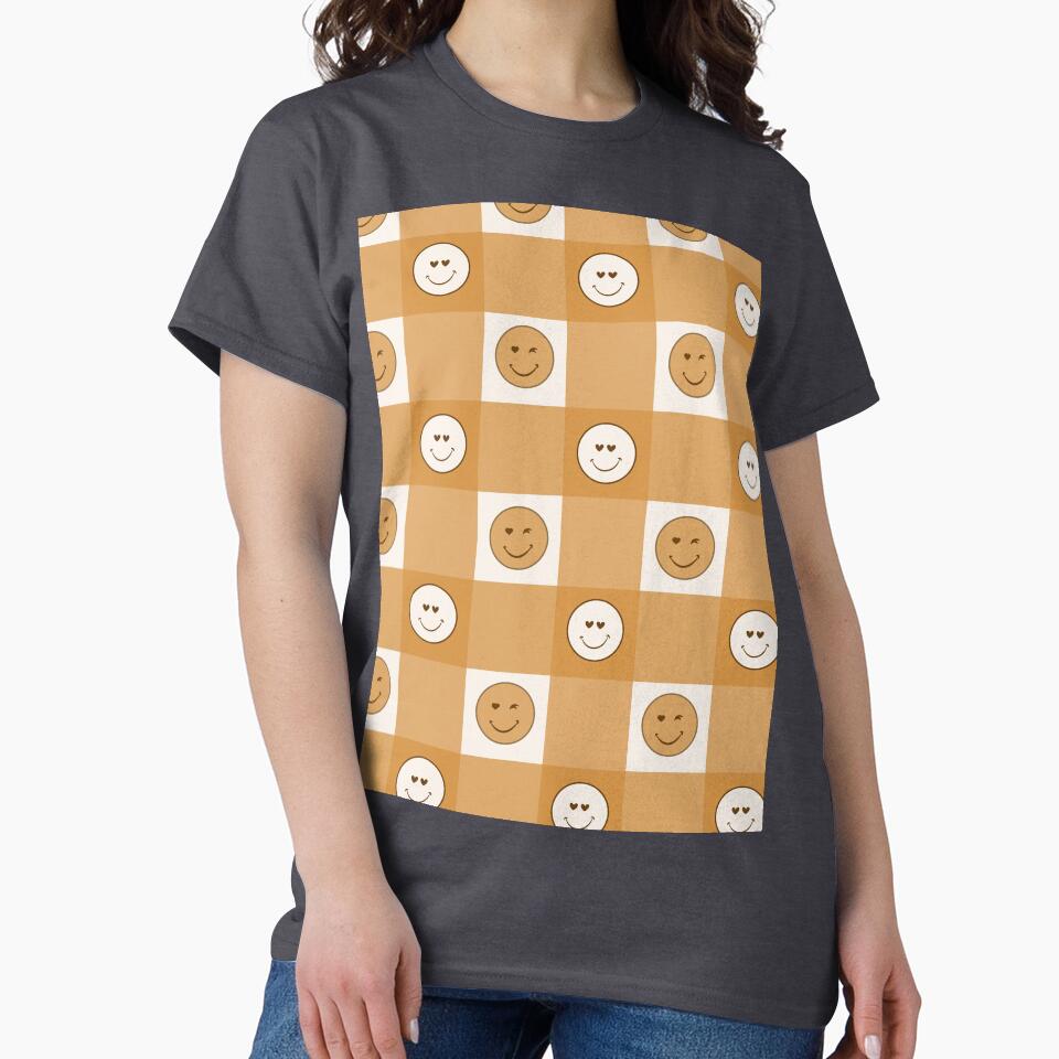 Cute smiley print - Yellow by RSDigitalPrintDesign
