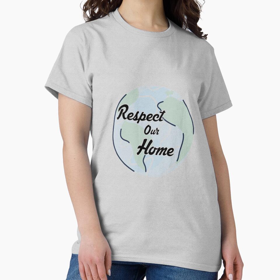 Respect Our Home Earth Day Shirt, Save The Planet, Global Warming, Activist Shirt, Climate Change Tshirt, Protect The Earth Shirt sticker mask by Bright08