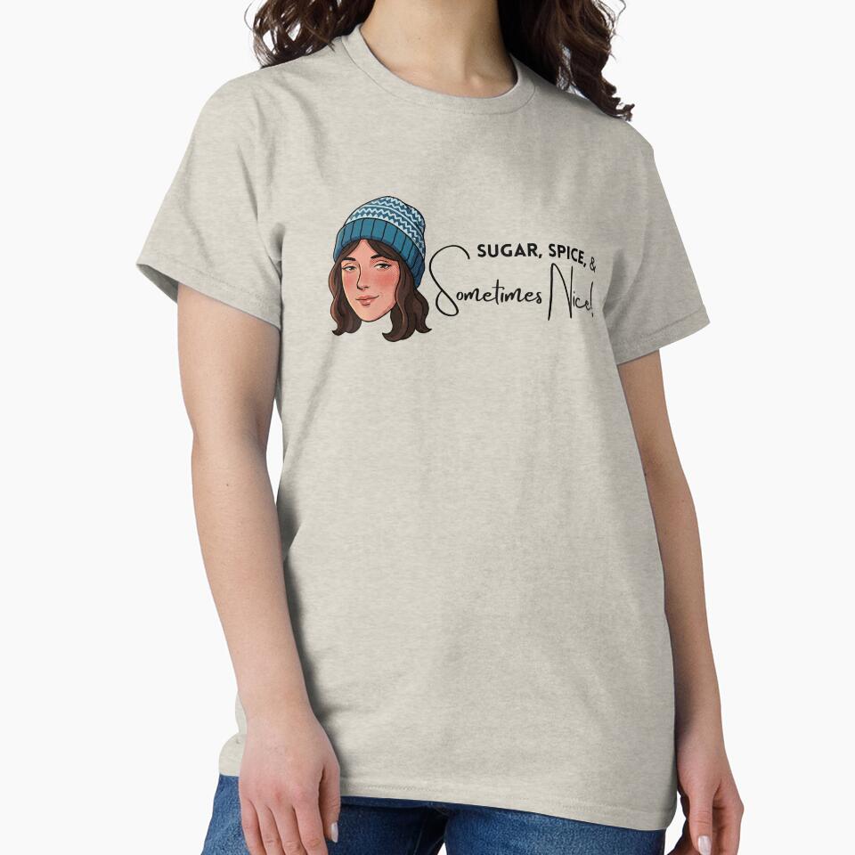Snarky Winter Girl in Blue Snowcap – Sarcastic Cozy Season Illustration for Stickers & Gifts by SimplyJasper